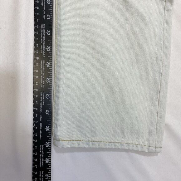 Levi’s Wedgie Straight High Rise Jeans Women 30x28 Blue Button Fly Preppy Denim - Picture 16 of 16